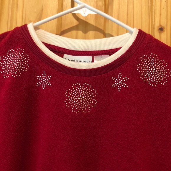 Alfred Dunner Petite Fleece Sweatshirt - Picture 3 of 7